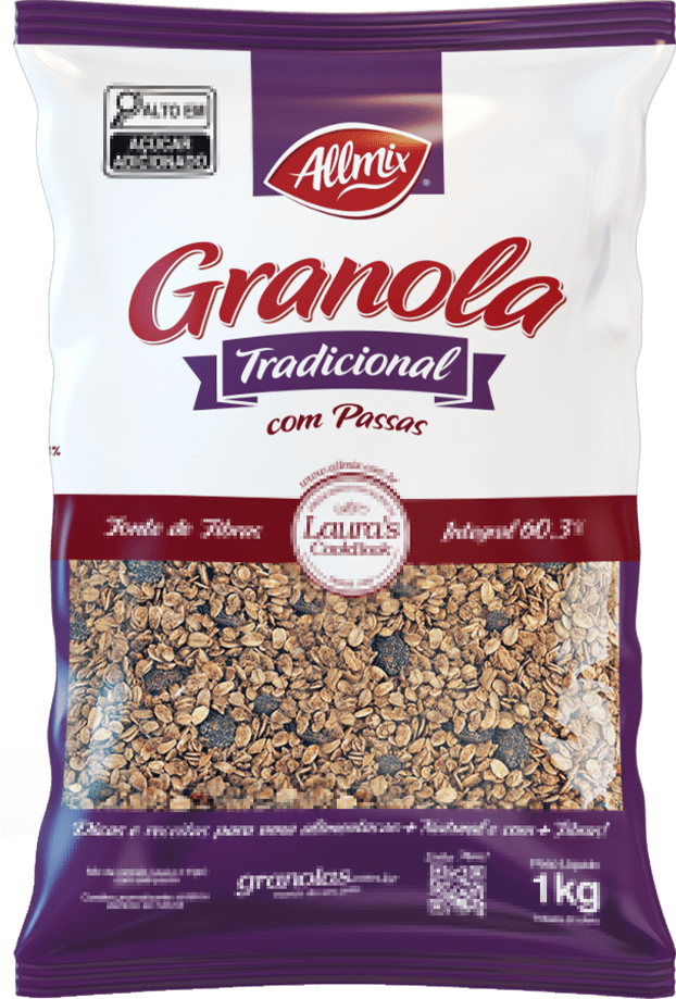 GRANOLA TRADICIONAL COM PASSAS - 1000 gr