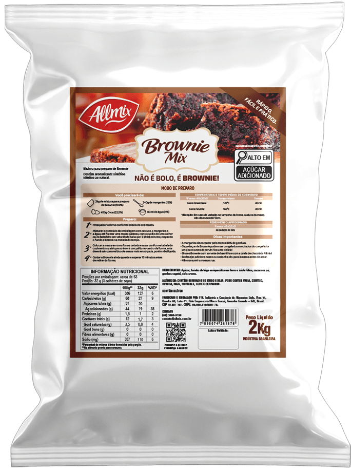 PRÉ MISTURA BROWNIE 2Kg