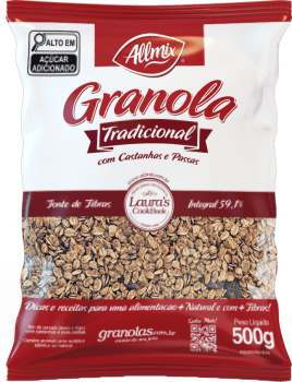 Granola Tradicional com Castanhas e Passas 500g