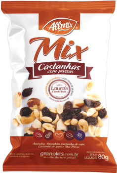 MIX DE CASTANHAS E PASSAS - 80 gr